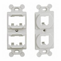Panduit 106 Module Frame,Mini Com,4 Port,Off Wht  CF1064IWY