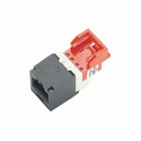 Panduit Jack,Mini Com,Cat 5e,Black CJ5E88TBL