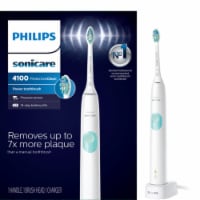 Philips Sonicare White Mint ProtectiveClean 4100 Plaque Control Rechargeable Electric Toothbrush Perspective: Main