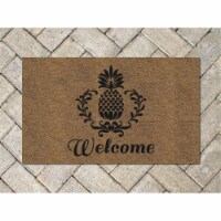 Americo 77SPPAW830 Pineapple Welcome Printed Mat, Koko - 8 x 30 in.