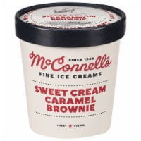 McConnell's Sweet Cream Caramel Brownie Ice Cream Pint Perspective: Main