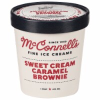McConnell's Sweet Cream Caramel Brownie Ice Cream Pint Perspective: Main