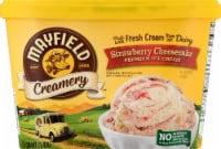 Mayfield Creamery® Strawberry Cheesecake Ice Cream Tub Perspective: Main
