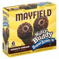Mayfield Nutty Buddy Chocolate Overload Super Scoops Ice Cream Cones 6 Count Perspective: Main