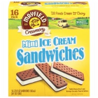 Mayfield Creamery Mini Vanilla Ice Cream Sandwiches with Chocolate Wafers Perspective: Main