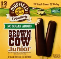 Mayfield® Brown Cow Juniors No Sugar Added Vanilla Chocolate Dipped Light Ice Cream Bars Perspective: Main