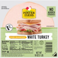 Foster Farms Sliced Oven Roasted White Turkey Perspective: Main