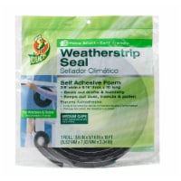 Duck® Foam Weatherstrip Seal - 2 Pack - Black Perspective: Main