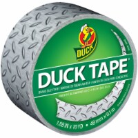 Duck® Brand Diamond Plate Printed Duct Tape - Silver Perspective: Main