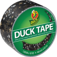Duck® Metallic Star Duct Tape - Gold Perspective: Main