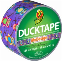 Duck® Brand Owl Printed Duct Tape - 1.88 Inch x 10 Yard - Purple Perspective: Main