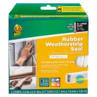 Duck Rubber Weatherstrip Seal - White Perspective: Main