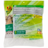 Duck® Metal Garage Door Bottom Seal - Black Perspective: Main