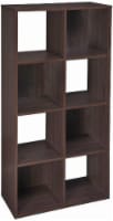 ClosetMaid Cubeicals Stackable 8-Cube Organizer - Espresso Perspective: Main