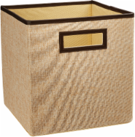 ClosetMaid Decorative Storage Fabric Bin - Creme Brulee Perspective: Main