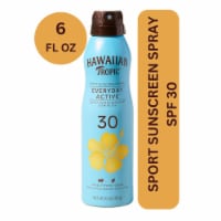 Hawaiian Tropic Everyday Active Sport Sunscreen Spray SPF 30 Clear Spray Water + Sweat Resistant Perspective: Main