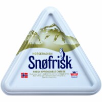 Snofrisk Horseradish Fresh Spreadable Cheese Perspective: Main