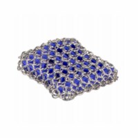 Lodge 112971 Silicone & Chainmail Scrubbing Pad, Blue