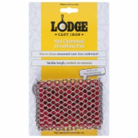 Lodge® Scrubbing Pad Red Chainmail Perspective: Main