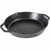 Bruntmor 16'' Black Cast Iron Skillet, Deep 2'', Dual Handles, 16'' ,Deep  2'' - Foods Co.