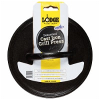 Lodge Round Grill Press Seasoned Cast Iron Perspective: Main