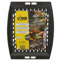 Lodge 8995433 15 x 12.66 in. Cast Iron Grill Topper, Black