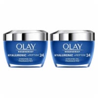 Olay Regenerist Hyaluronic + Peptide 24 Gel Face Moisturizer, 1.7 Ounce (2 Pack)
