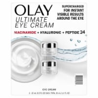 Olay Ultimate Niacinamide + Hyaluronic + Peptide Eye Cream, 0.5 Fl Oz (2 Pack)