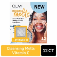 Olay Cleansing Melts + Vitamin C Face Cleanser, 12ct Perspective: Main