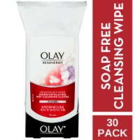 Olay Regenerist Facial Wipes, Soap-Free Cleansing Cloths Micro-Exfoliating Perspective: Main