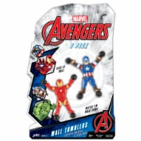 JA-RU Marvel Avengers Captain America & Iron Man Wall Tumbler Toy Perspective: Main