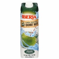 Iberia 100% Natural Coconut Water 33.8 fl oz Perspective: Main