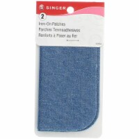 SINGER@ Iron-On Patches - 2 Pack - Light Blue