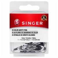 SINGER® Color Safety Pins - Black/White