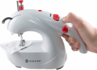 SINGER Stitch Sew Quick Handheld Sewing Machine - White/Red Perspective: Main