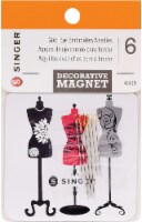 Singer Gold Eye Embroidery Needles On Collectible Magnet-6/Pkg Dressform Magnet