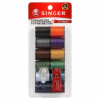 SINGER Polyester Hand Sewing Thread Spools - Assorted Dark Colors