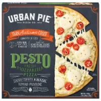 Urban Pie Pizza Co. Thin Artisan Crust Pesto Fresh Mozzarella Frozen Pizza