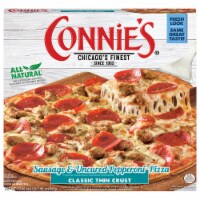 Connie's® Classic Thin Crust 11-Inch Sausage & Uncured Pepperoni Frozen Pizza