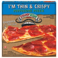Screamin' Sicilian® Thin & Crispy Crust Pepperoni Frozen Pizza Perspective: Main
