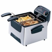 Presto® ProFry Dual Basket Silver Stainless Steel Deep Fryer