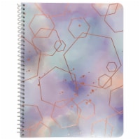 Top Flight Wide Rule Watercolor Geo Notebook - 70 Sheet - Assorted