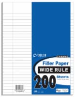 Top Flight Wide Rule Filler Paper - 200 Sheets Perspective: Main