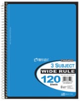 Top Flight Standards® Wide-Ruled Assorted 3-Subject Notebook