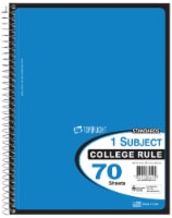 Top Flight College Ruled 1-Subject Notebook - Assorted