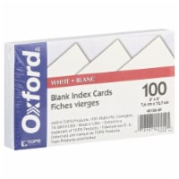 Oxford® Essentials Blank Index Cards - 100 Pack Perspective: Main