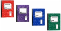 Top Flight 3-Subject Wide Rule Marble Composition Book - 120 Sheets - Assorted