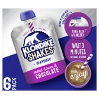 Klondike® Shakes Chocolate Milkshake Ice Cream Pouches Perspective: Main