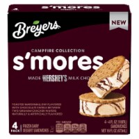 Breyers Frozen Dairy Dessert Sandwich S'mores Sandwich 16 fl oz, 16 fl oz