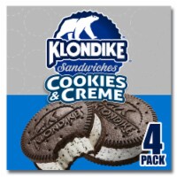 Klondike Cookies and Crème Frozen Dairy Dessert Sandwiches Perspective: Main